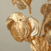 2 Metallic 27" Artificial Eucalyptus Leaf Branches Faux Foliage Stems - Gold ARTI_METLIC11_GOLD