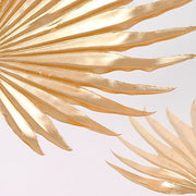 2 Metallic 35" Artificial Palm Leaves Tropical Plant Stems - Gold ARTI_METLIC14_M_GOLD