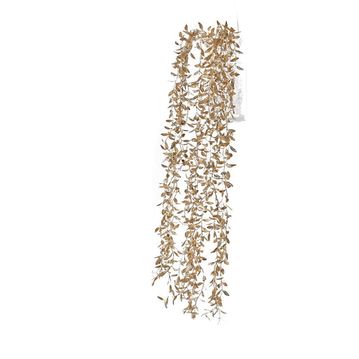 2 Metallic 41" Artificial Ivy Leaf Garlands Faux Foliage Vines - Gold ARTI_METLIC10_GOLD