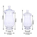 2 pcs 10" 12" tall Glass Apothecary Jars Containers with Lids - Clear GLAS_JAR09_CLR