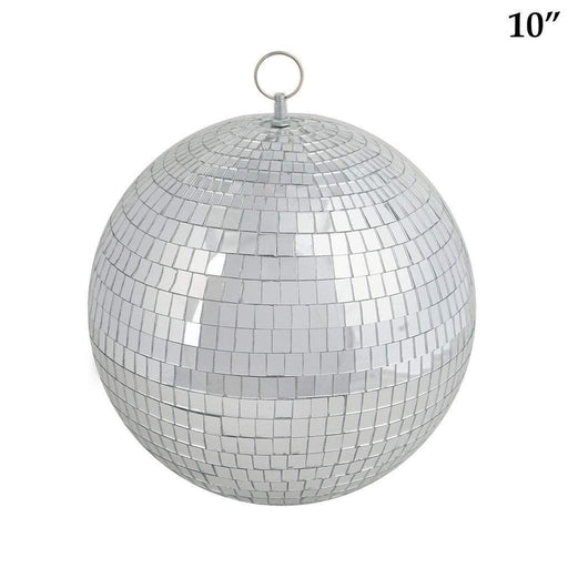 2 pcs 10" wide Glass Mirror Disco Balls Ornaments