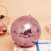 2 pcs 10" wide Glass Mirror Disco Balls Ornaments