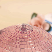 2 pcs 10" wide Glass Mirror Disco Balls Ornaments