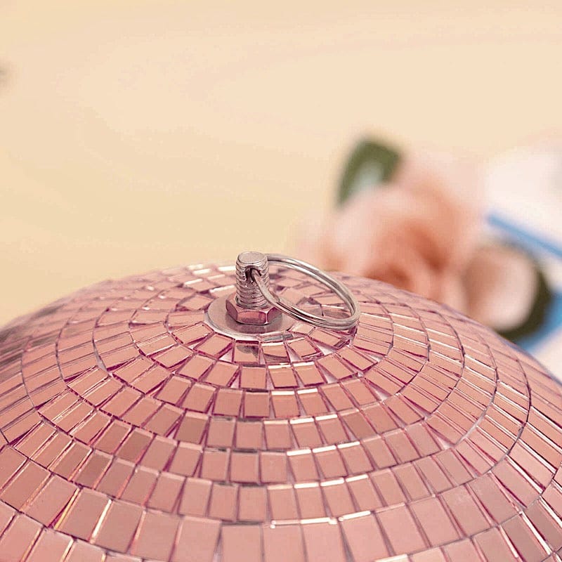 2 pcs 10" wide Glass Mirror Disco Balls Ornaments