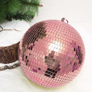 2 pcs 10" wide Glass Mirror Disco Balls Ornaments