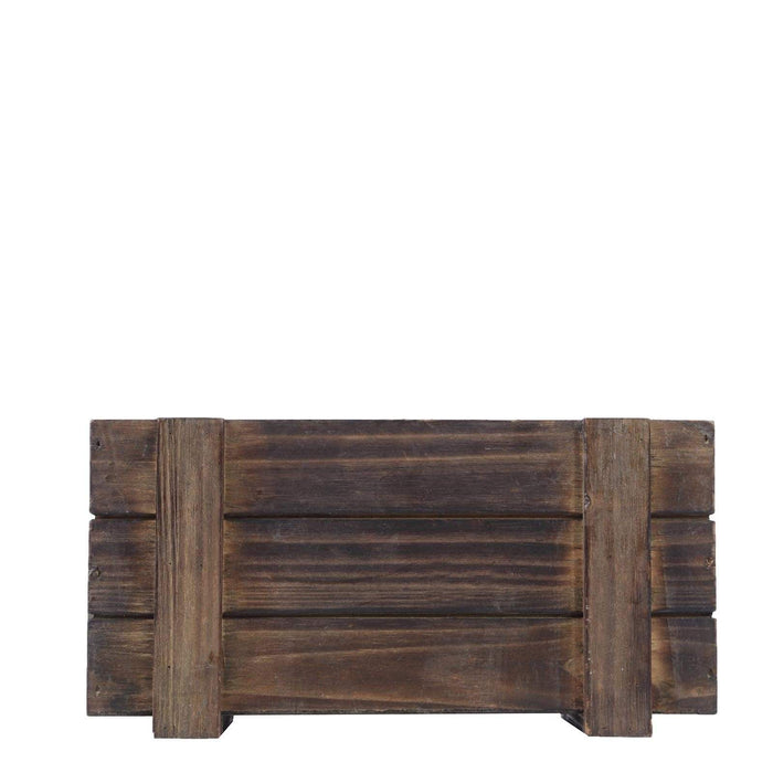2 pcs 10" x 5" Wood Rectangular Boxes Planter Holders Centerpieces