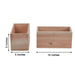 2 pcs 10" x 5" Wood Rectangular Boxes Planter Holders Centerpieces
