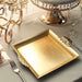 2 pcs 10"x10" Square with Embossed Rim Charger Plates - Gold CHRG_TRAY001_12_GOLD