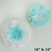 2 pcs 12" and 16" Tissue Paper Carnation Flowers - Blue POM_FLO002_16_BLUE