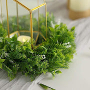 2 pcs 12" Artificial Leaves Wreath Candle Rings - Green ARTI_RING_GRN_002