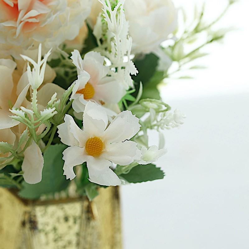 2 pcs 12" tall Assorted Silk Artificial Flowers Bouquets