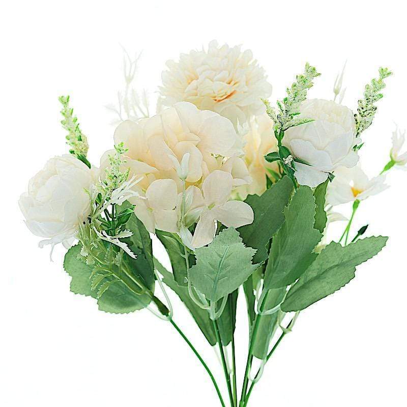 2 pcs 12" tall Assorted Silk Artificial Flowers Bouquets