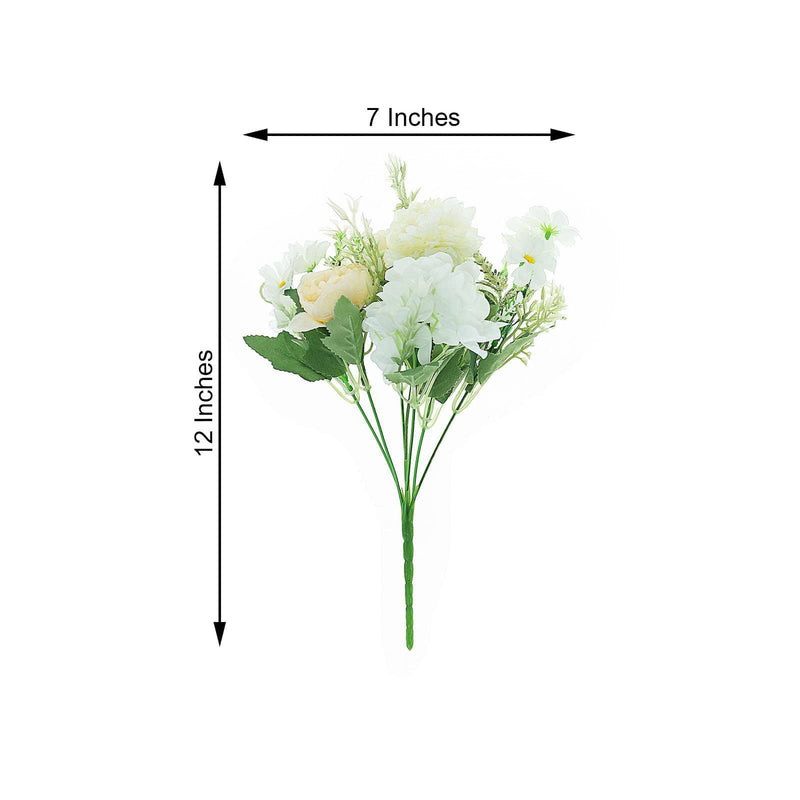 2 pcs 12" tall Assorted Silk Artificial Flowers Bouquets
