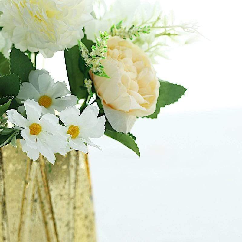 2 pcs 12" tall Assorted Silk Artificial Flowers Bouquets