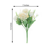 2 pcs 12" tall Assorted Silk Artificial Flowers Bouquets