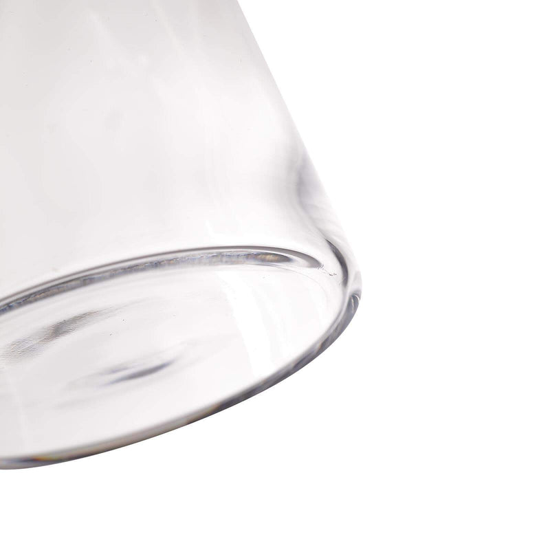 2 pcs 12" tall Tapered Neck Glass Vases Centerpieces - Clear VASE_A28_12