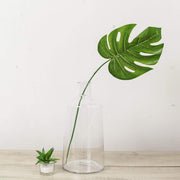 2 pcs 12" tall Tapered Neck Glass Vases Centerpieces - Clear VASE_A28_12