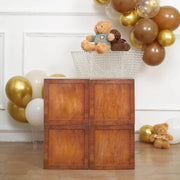 2 pcs 12" Transparent Balloon Boxes with Glittered Trim