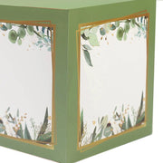 2 pcs 12" Transparent Balloon Boxes with Glittered Trim