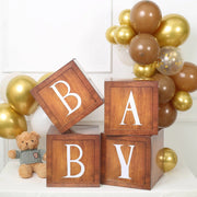 2 pcs 12" Transparent Balloon Boxes with Glittered Trim