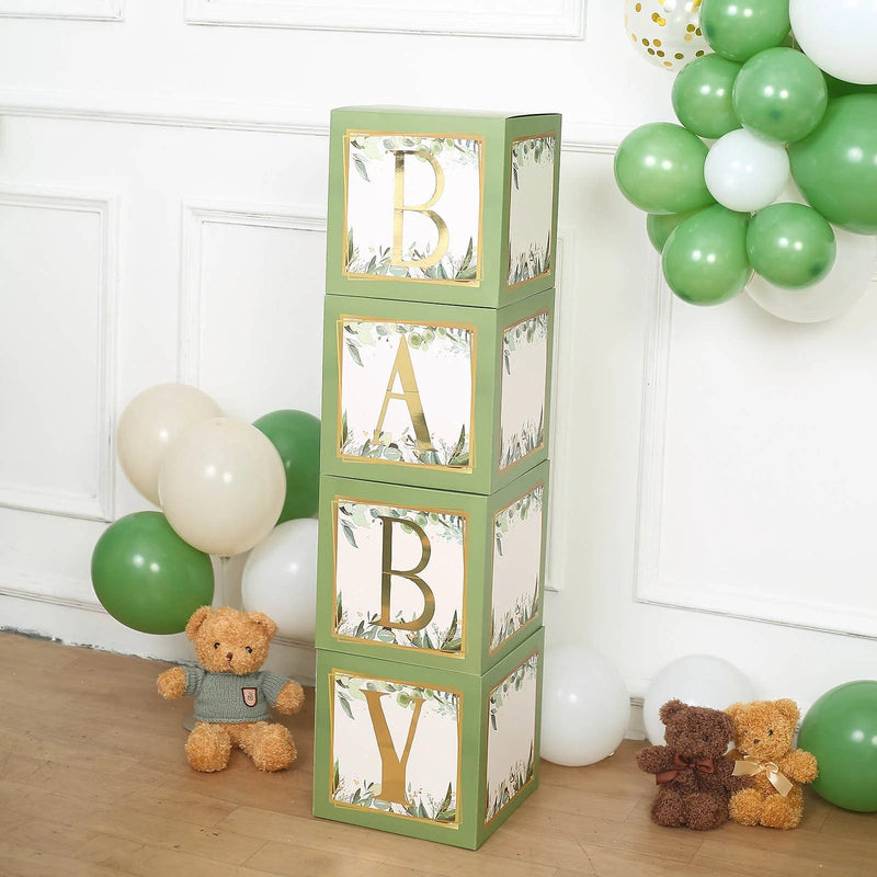 2 pcs 12" Transparent Balloon Boxes with Glittered Trim