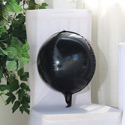 2 pcs 12" wide 4D Orbz Round Mylar Foil Balloons