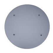 2 pcs 13" Round Mirror Glass Charger Plates with Crystal Rim - Silver CHRG_GLAS0001_SILV