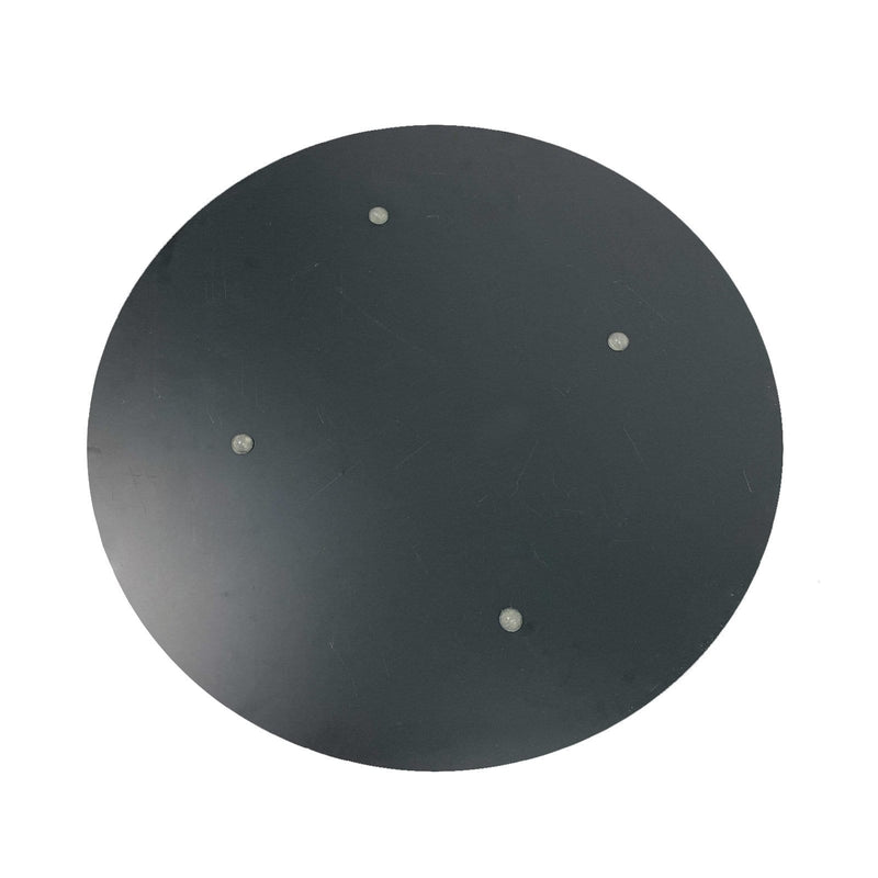 2 pcs 13" Round Mirror Glass Charger Plates with Diamond Rim - Silver CHRG_GLAS0007_SILV