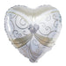 2 pcs 14" Heart Shaped Foil Balloons Set - Wedding Groom Tuxedo and Bride Dress BLOON_FOL0001_20