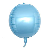 2 pcs 14" wide 4D Orbz Round Mylar Foil Balloons BLOON_FOL0018_17_BLUE