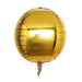 2 pcs 14" wide 4D Orbz Round Mylar Foil Balloons BLOON_FOL0018_17_GOLD