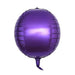 2 pcs 14" wide 4D Orbz Round Mylar Foil Balloons BLOON_FOL0018_17_PURP