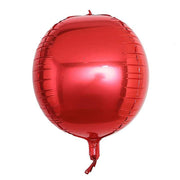 2 pcs 14" wide 4D Orbz Round Mylar Foil Balloons BLOON_FOL0018_17_RED