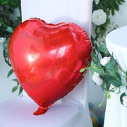 2 pcs 15" wide Hearts Mylar Foil Balloons