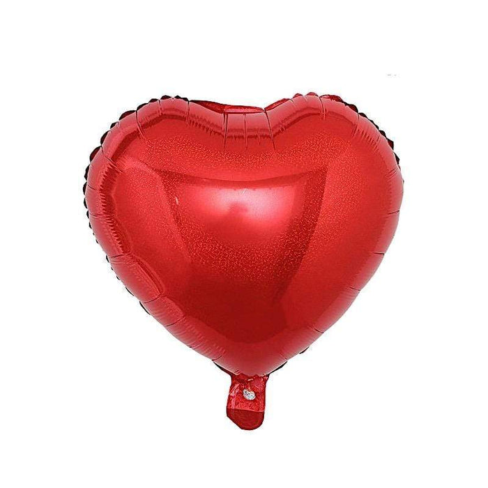 2 pcs 15" wide Hearts Mylar Foil Balloons BLOON_FOL0020_15_RED