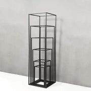 2 pcs 16" tall Geometric Metal Stands Wedding Flower Vase Holders