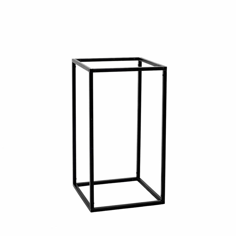 2 pcs 16" tall Geometric Metal Stands Wedding Flower Vase Holders IRON_STND01_16_MBLK
