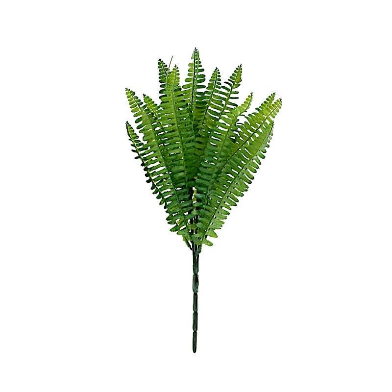 2 pcs 18" Faux Boston Fern Artificial Leaves Greenery Stems - Green ARTI_FERN_009_GRN