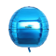 2 pcs 18" wide 4D Orbz Round Balls Mylar Foil Balloons