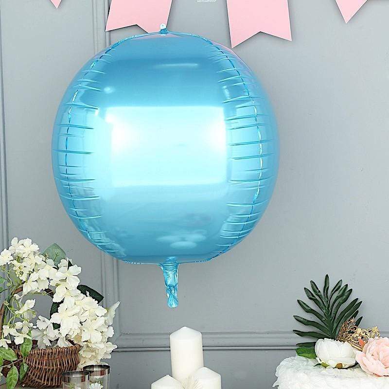 2 pcs 18" wide 4D Orbz Round Balls Mylar Foil Balloons
