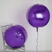 2 pcs 18" wide 4D Orbz Round Balls Mylar Foil Balloons