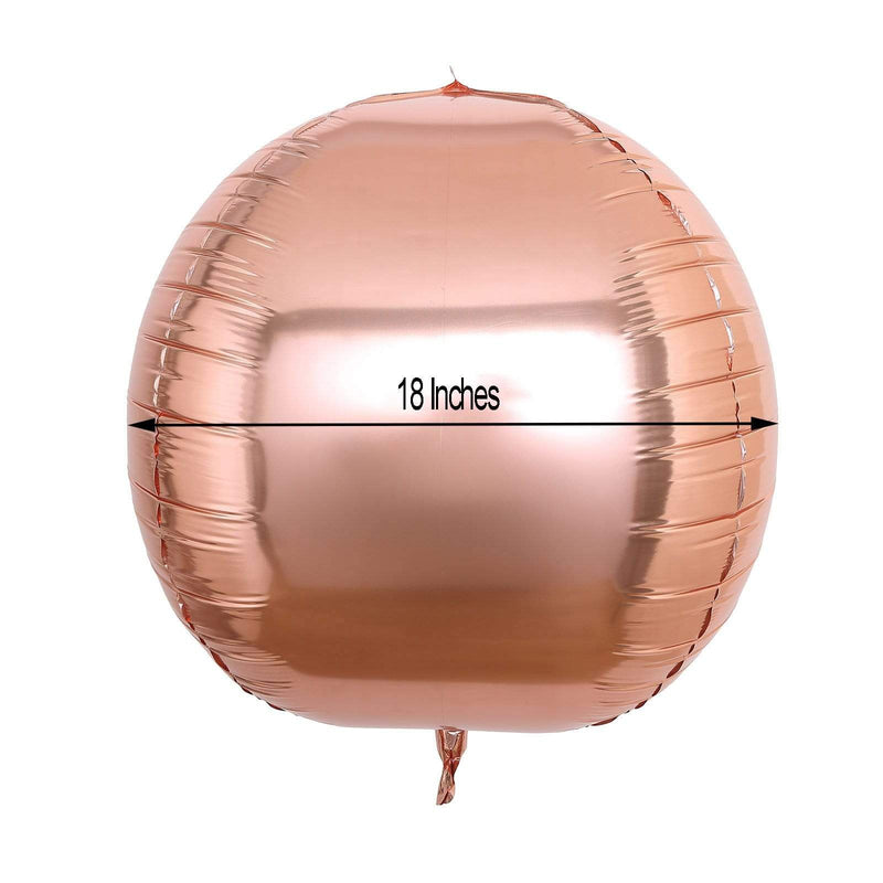 2 pcs 18" wide 4D Orbz Round Balls Mylar Foil Balloons
