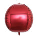 2 pcs 18" wide 4D Orbz Round Balls Mylar Foil Balloons BLOON_FOL0018_24_BURG
