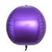 2 pcs 18" wide 4D Orbz Round Balls Mylar Foil Balloons BLOON_FOL0018_24_PURP
