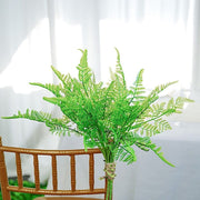 2 pcs 19" Asparagus Fern Artificial Leaves Greenery Stems - Green ARTI_FERN_007_GRN