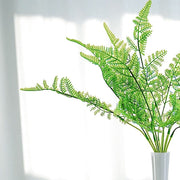 2 pcs 19" Asparagus Fern Artificial Leaves Greenery Stems - Green ARTI_FERN_007_GRN