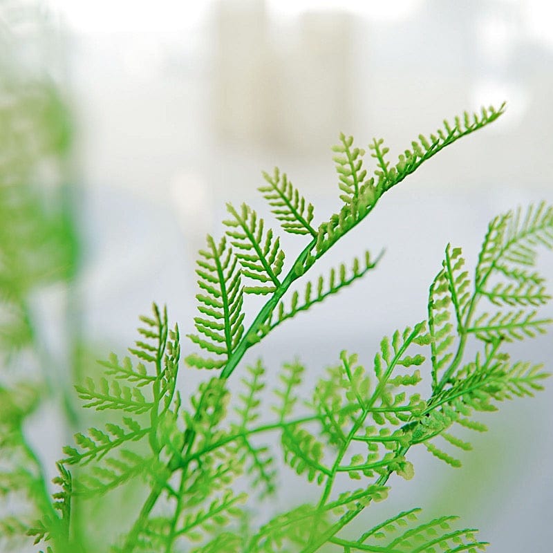 2 pcs 19" Asparagus Fern Artificial Leaves Greenery Stems - Green ARTI_FERN_007_GRN