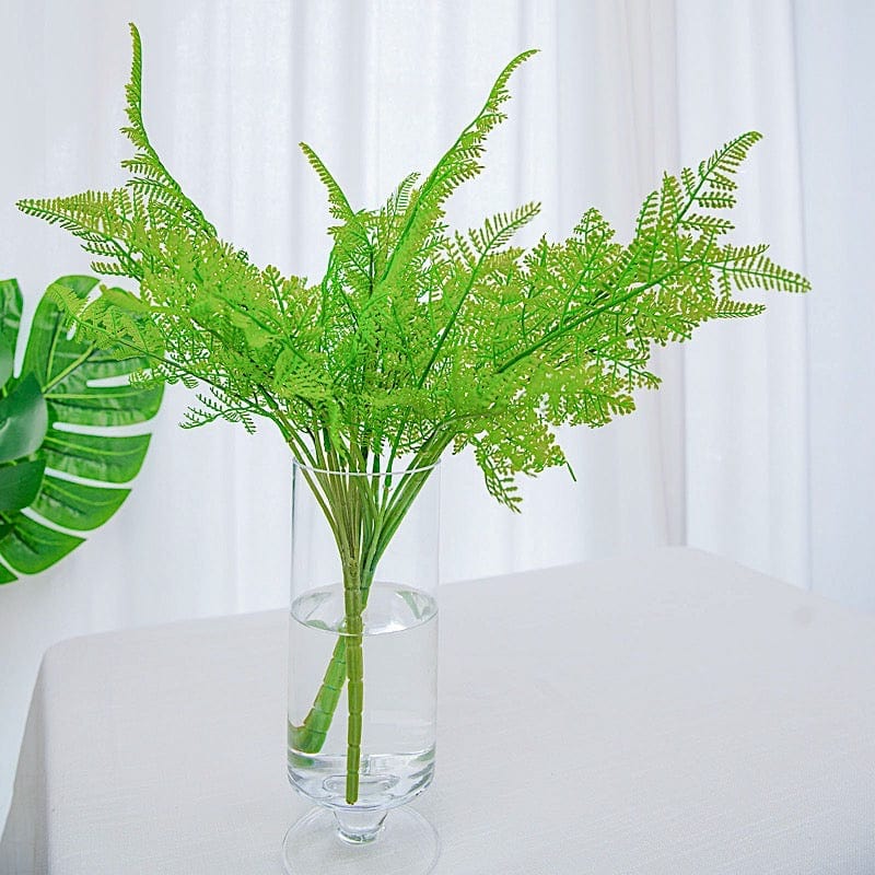 2 pcs 19" Asparagus Fern Artificial Leaves Greenery Stems - Green ARTI_FERN_007_GRN