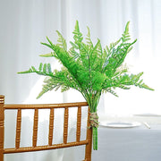 2 pcs 19" Asparagus Fern Artificial Leaves Greenery Stems - Green ARTI_FERN_007_GRN