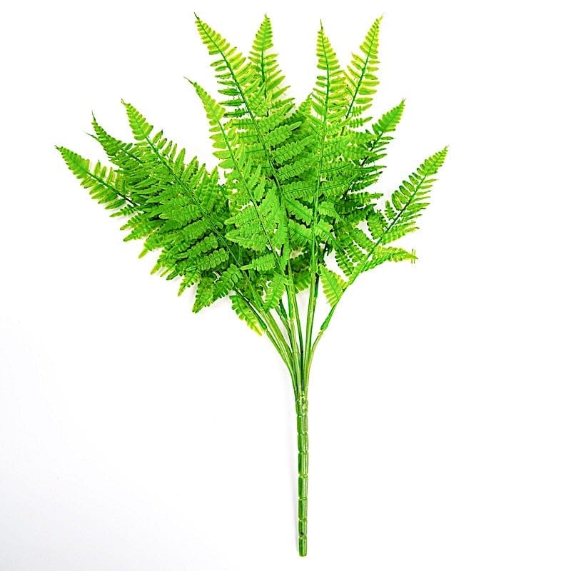 2 pcs 19" Faux Boston Fern Artificial Leaves Greenery Stems - Green ARTI_FERN_008_GRN
